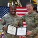 Staff Sgt. Travis Germain reenlists during rotation overseas