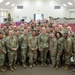 377th TSC command team visits 143d ESC deploying soldiers