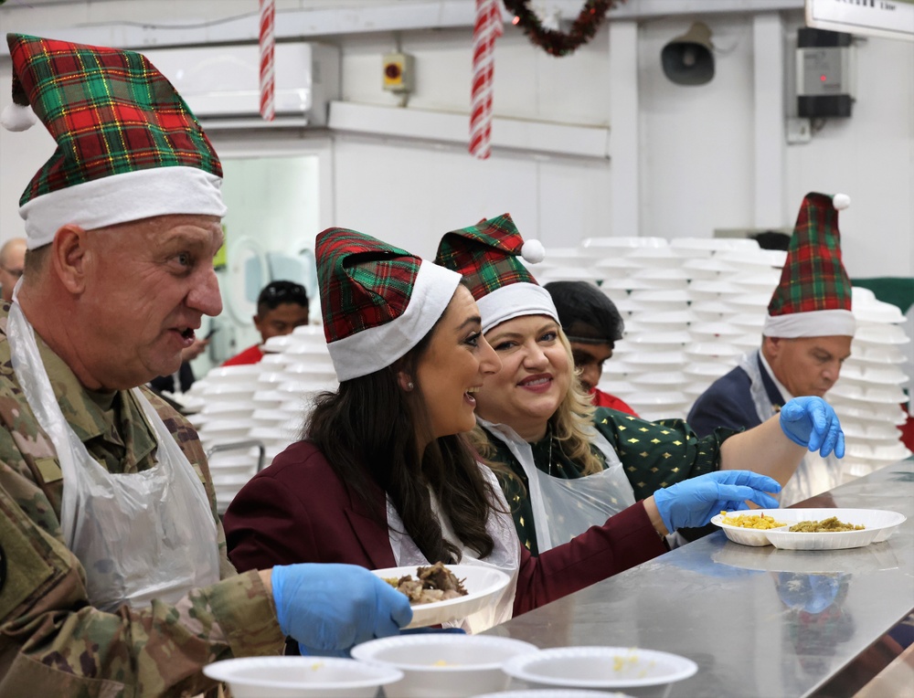 Congressional Delegation visits Camp Arifjan for Christmas, December, 2022