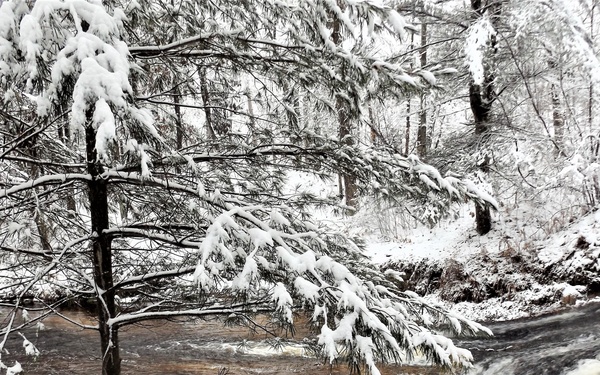 Photo Essay: December 2022 Snow Scenes at Trout Falls at Fort McCoy's Pine View Recreation Area, Part I