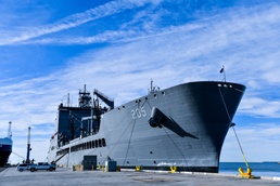 First-in-Class Oiler USNS John Lewis Visits Naval Surface Warfare Center, Port Hueneme Division