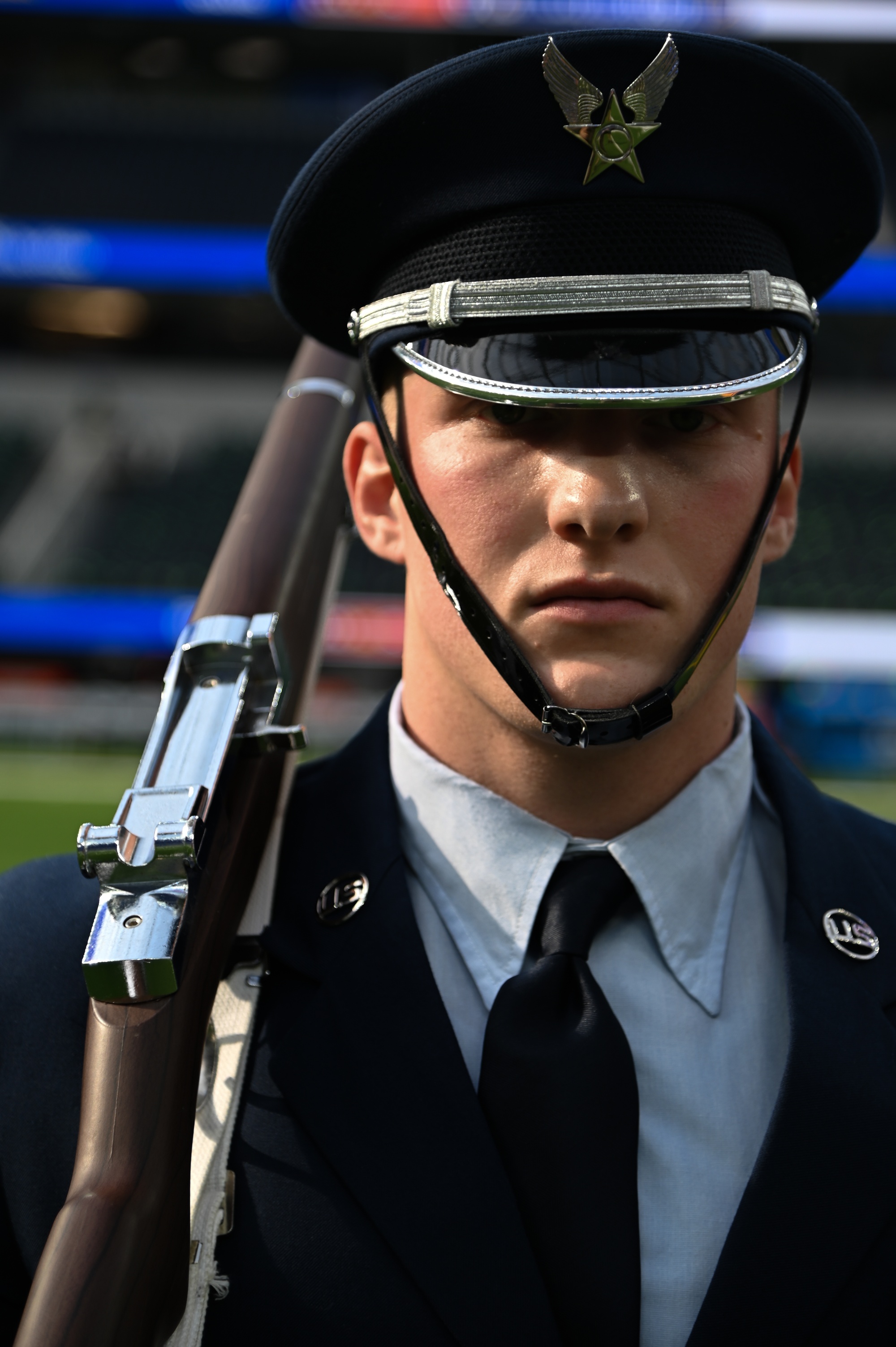 DVIDS - Images - Vandenberg's Honor Guard Presents the Colors at Rams Game  on Christmas Day [Image 7 of 10]