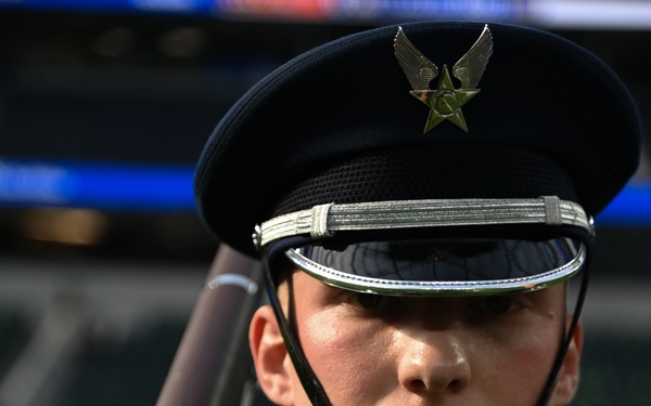 Vandenberg's Honor Guard Presents the Colors at Rams Game on Christmas Day