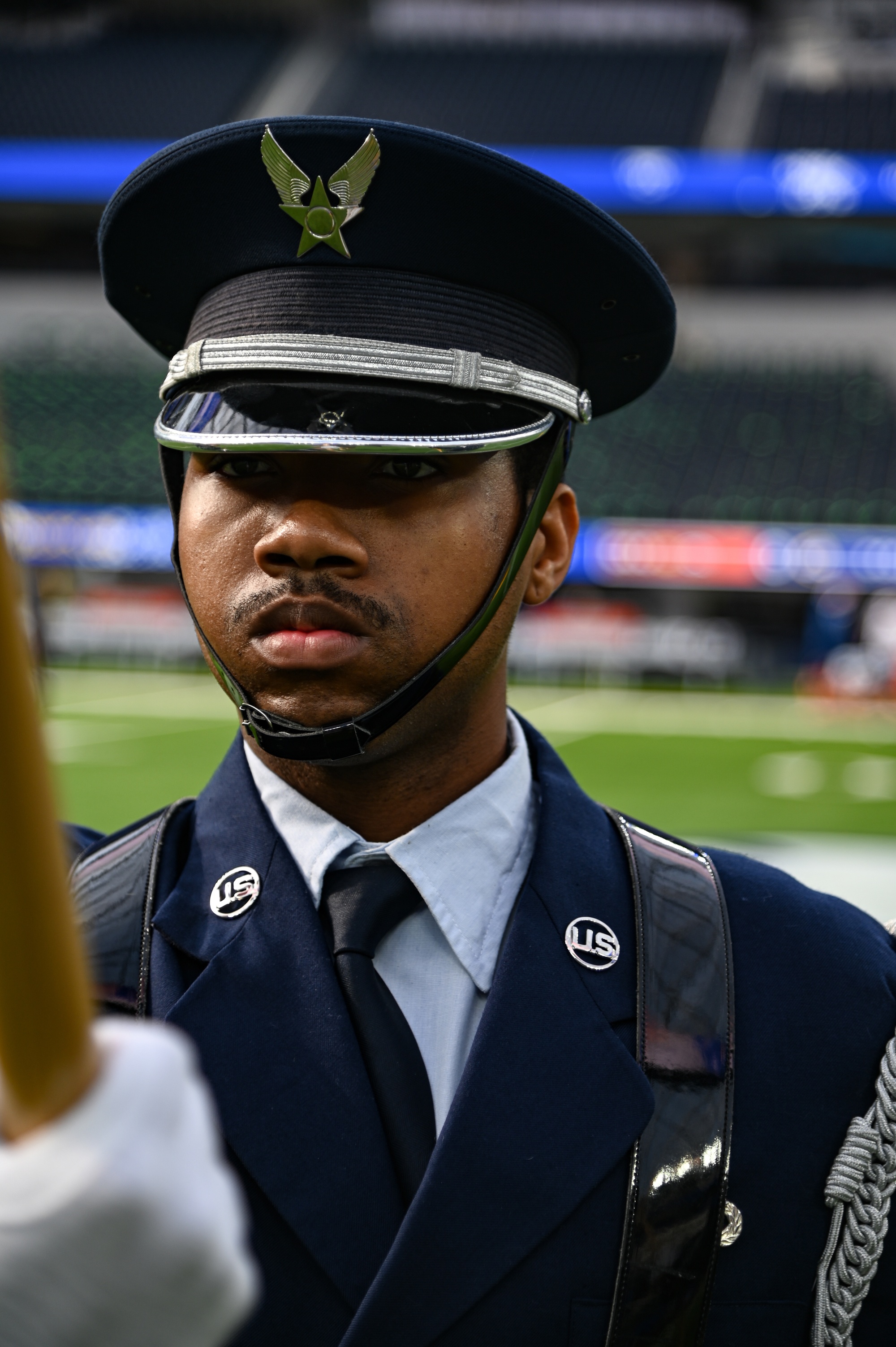 DVIDS - Images - Vandenberg's Honor Guard Presents the Colors at Rams Game  on Christmas Day [Image 7 of 10]