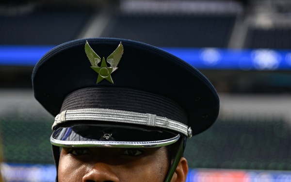 Vandenberg's Honor Guard Presents the Colors at Rams Game on Christmas Day
