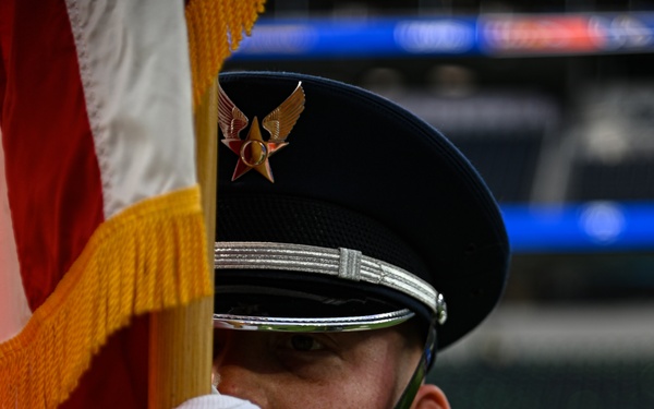 Vandenberg's Honor Guard Presents the Colors at Rams Game on Christmas Day