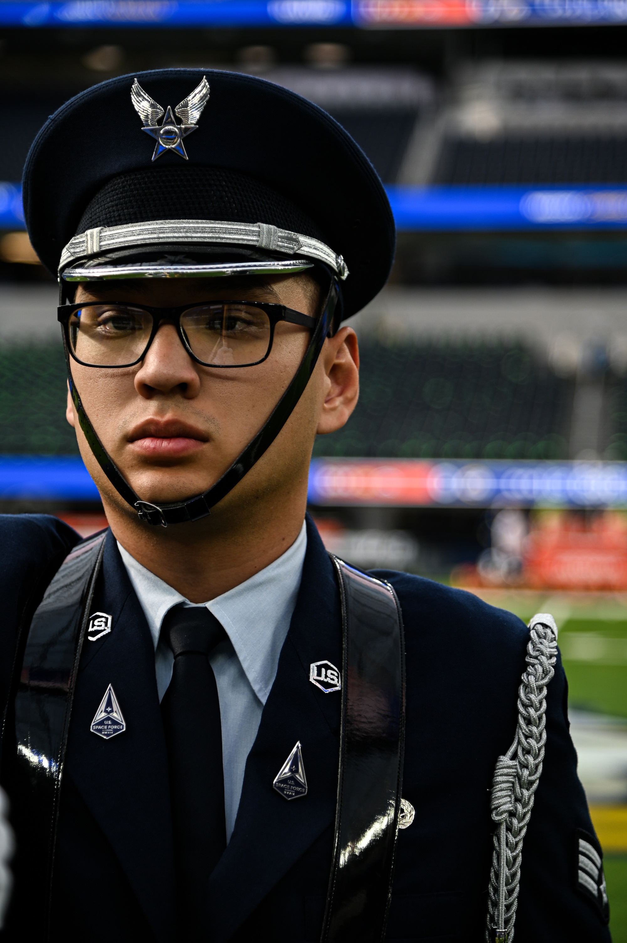 DVIDS - Images - Vandenberg's Honor Guard Presents the Colors at Rams Game  on Christmas Day [Image 7 of 10]