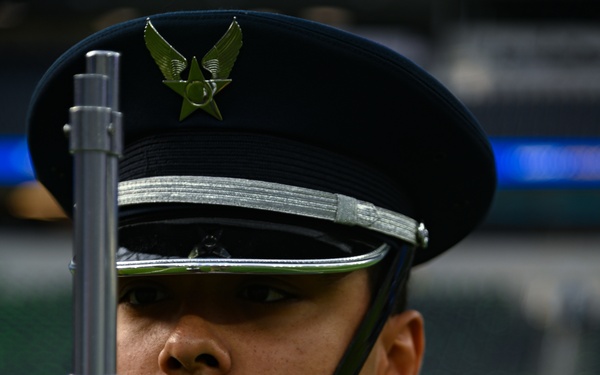 Vandenberg's Honor Guard Presents the Colors at Rams Game on Christmas Day