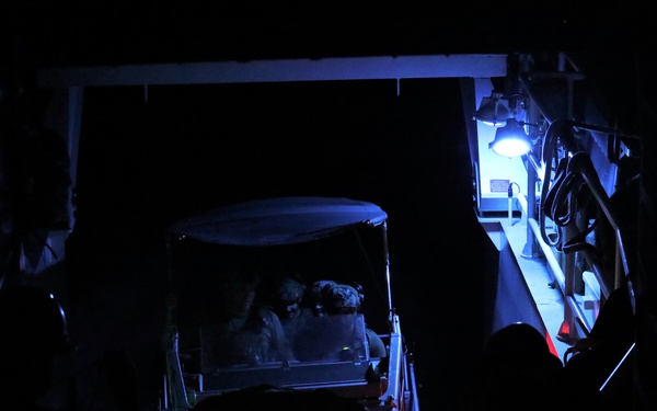 USCGC Charles Moulthrope conducts night small boat training in the Arabian Gulf