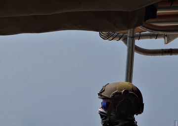 USCGC Charles Moulthrope provides security in a high-value escort through the Strait of Hormuz