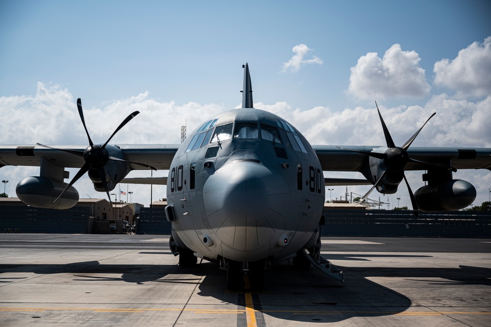 VMGR 252 flies over East Africa