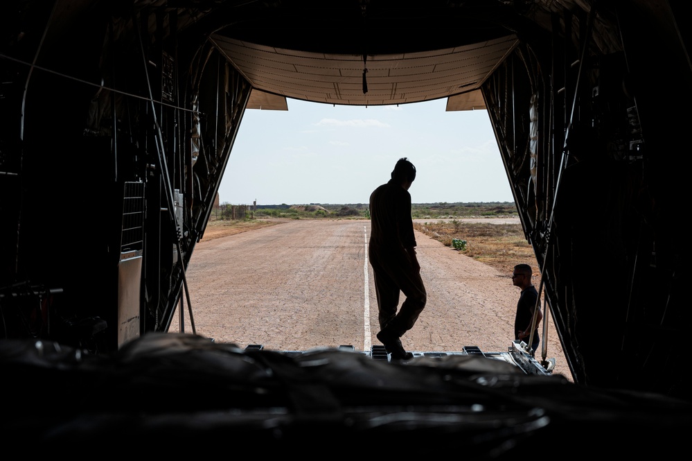 VMGR 252 flies over East Africa