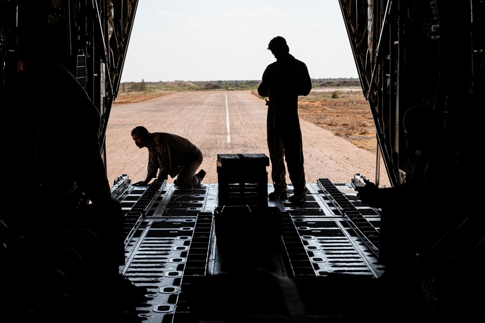 VMGR 252 flies over East Africa