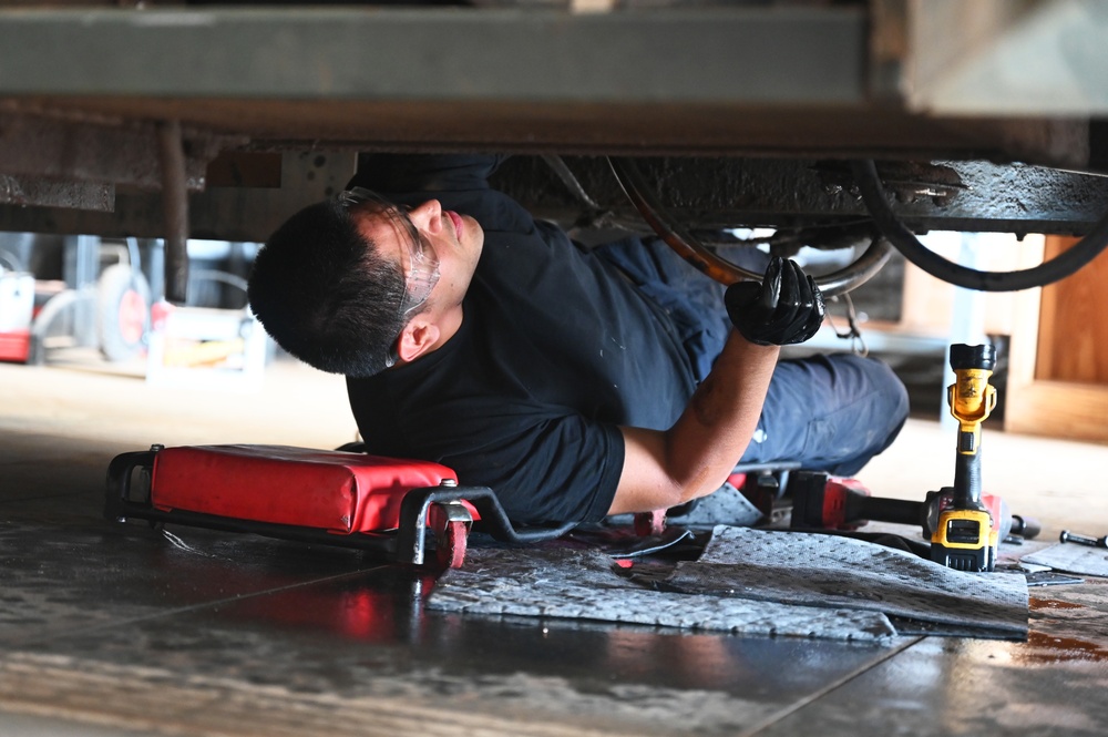 Vehicle Management team keeps 449th AEG running