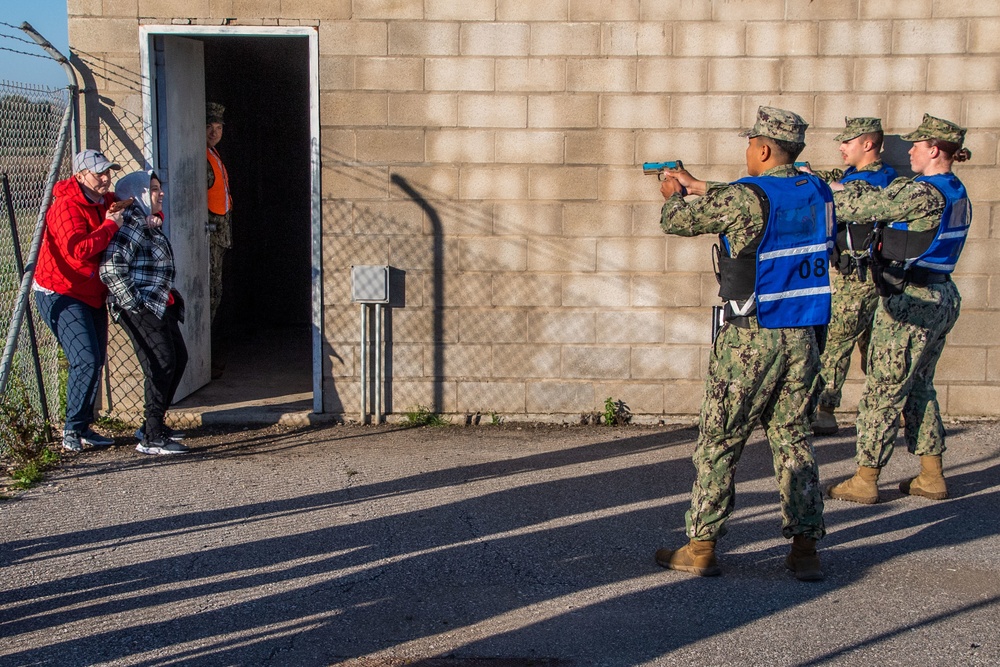 Security Personnel Conduct Drills at NAVSTA Rota