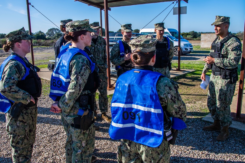 Security Personnel Conduct Drills at NAVSTA Rota