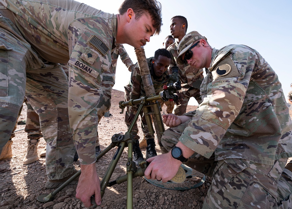 FAD BIR conduct mortar, mounted training with U.S. Army