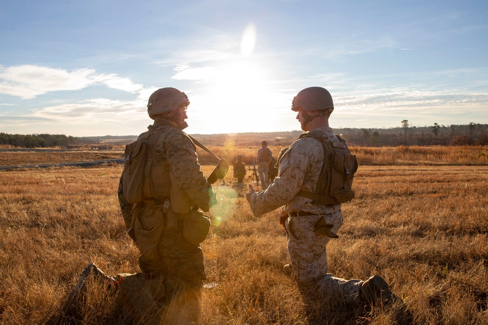 Infantry Officer Course Mortar Training