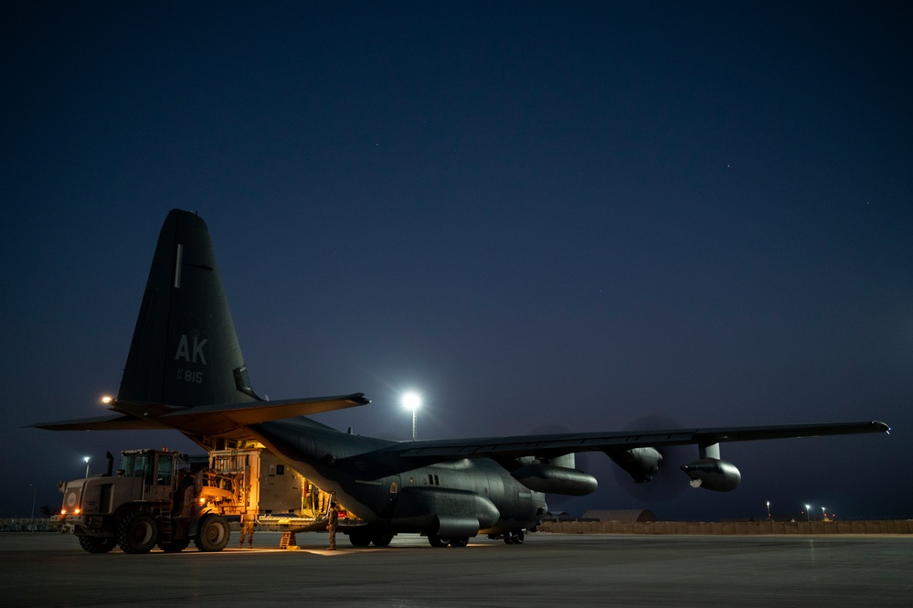 26th Expeditionary Rescue Squadron performs combat airlift operation