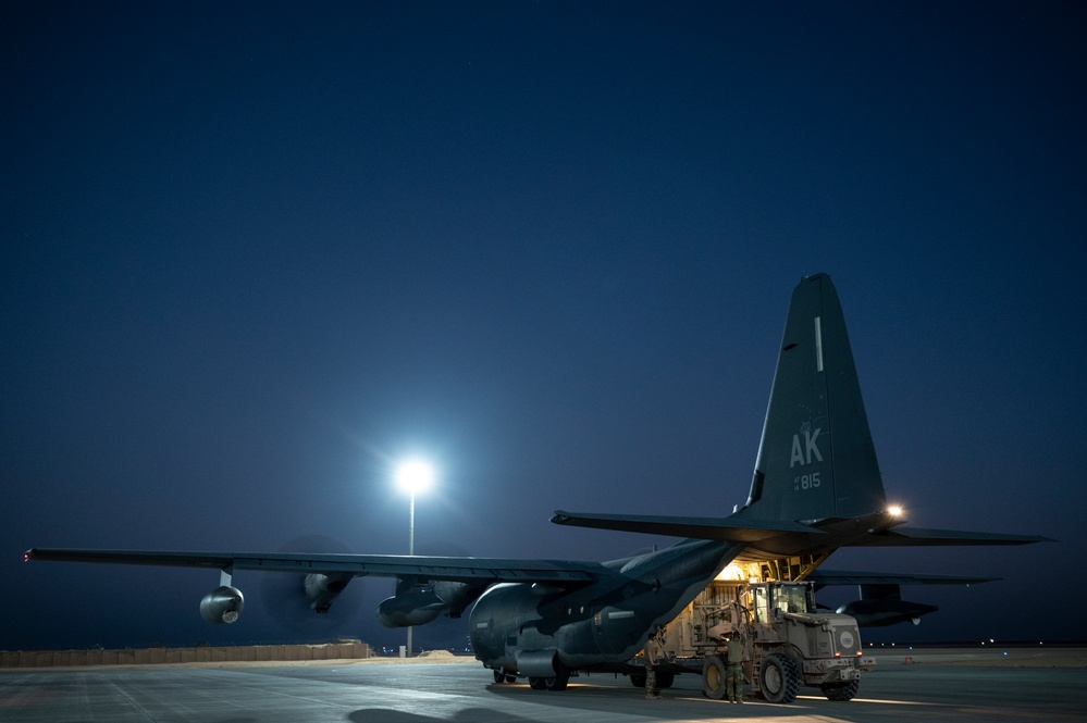 26th Expeditionary Rescue Squadron performs combat airlift operation