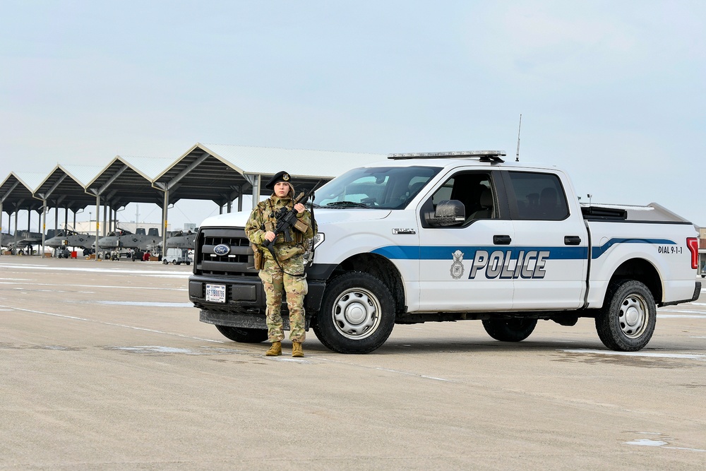 Security Force Defenders Keeping Watch Over Selfridge Air National Guard Base