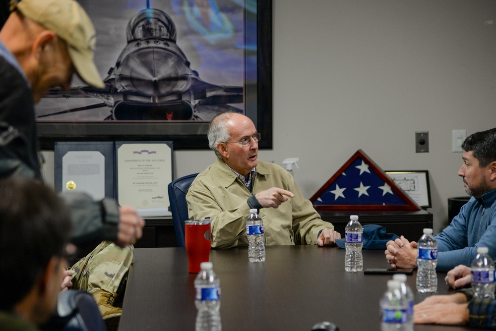 Retired 177th Fighter Wing Commander and Monmouth Area Flying Club Tours 177th Fighter Wing