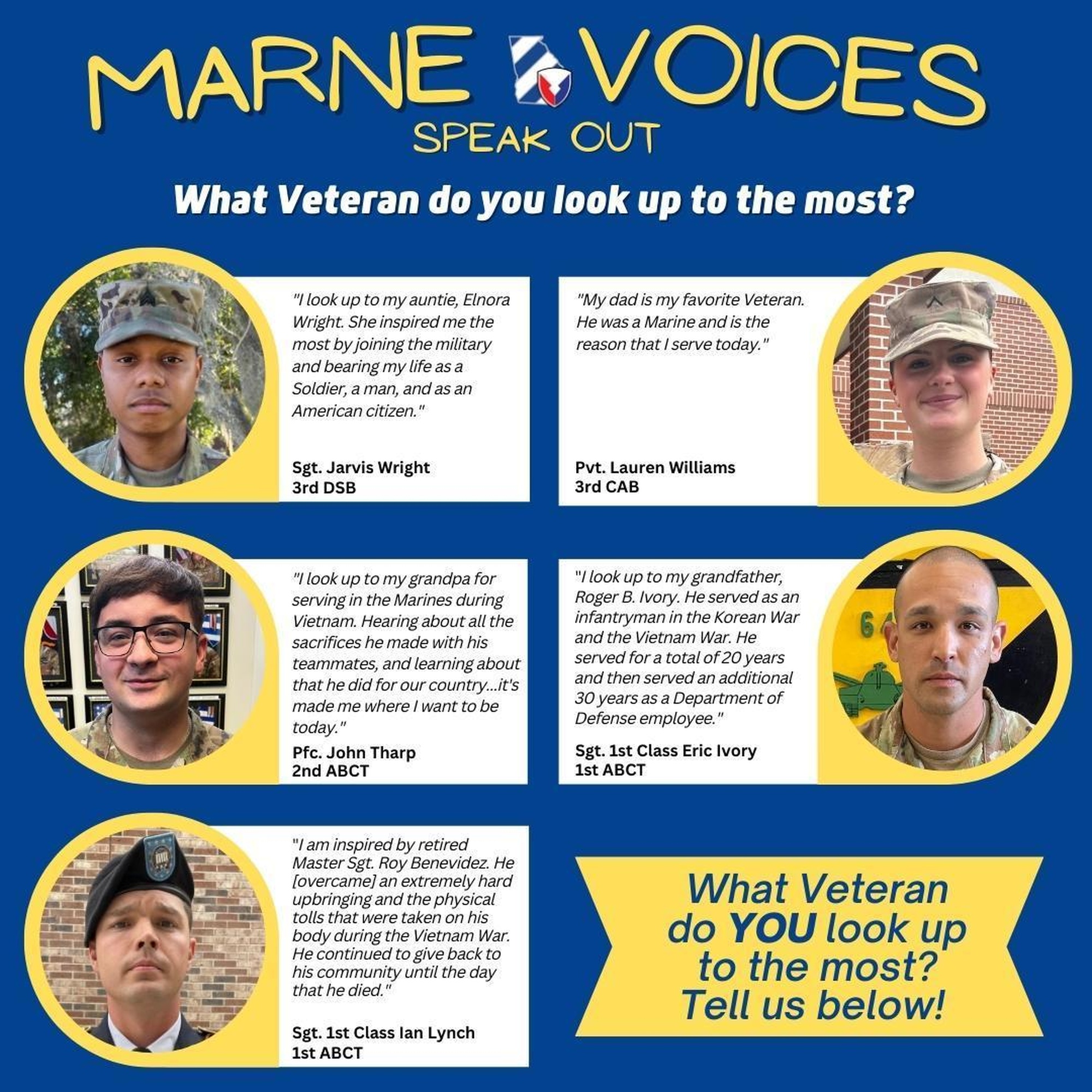 DVIDS - Images - Marne Voice- What Veteran do you look up to the most?  [Image 12 of 17]