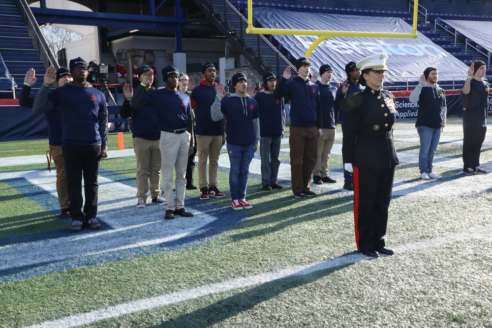 Baltimore Marines showcase at 2022 Military Bowl