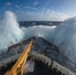 Coast Guard Cutter Polar Star (WAGB 10) sails through rough seas enroute to Antarctica