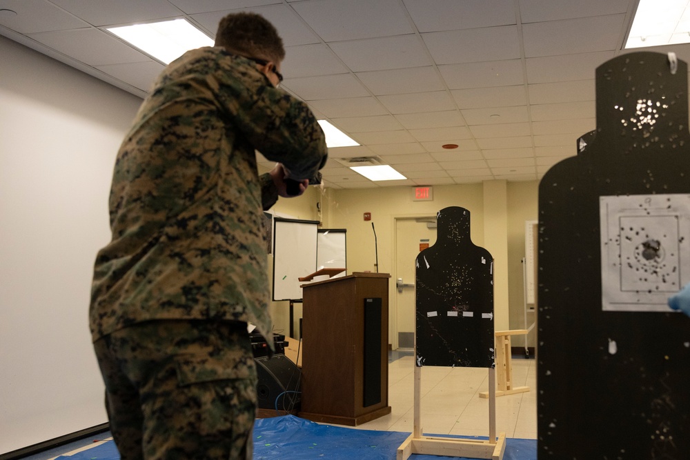 U.S. Marines with Camp Mujuk participate in non-lethal training