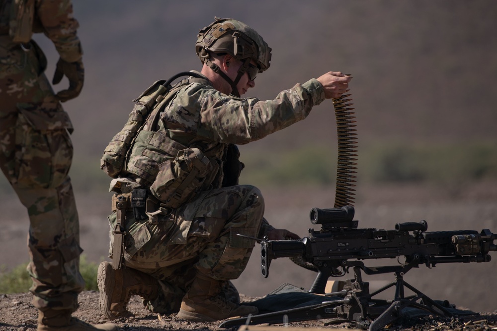 Task Force Wolfhound Conducts Machine Gun University