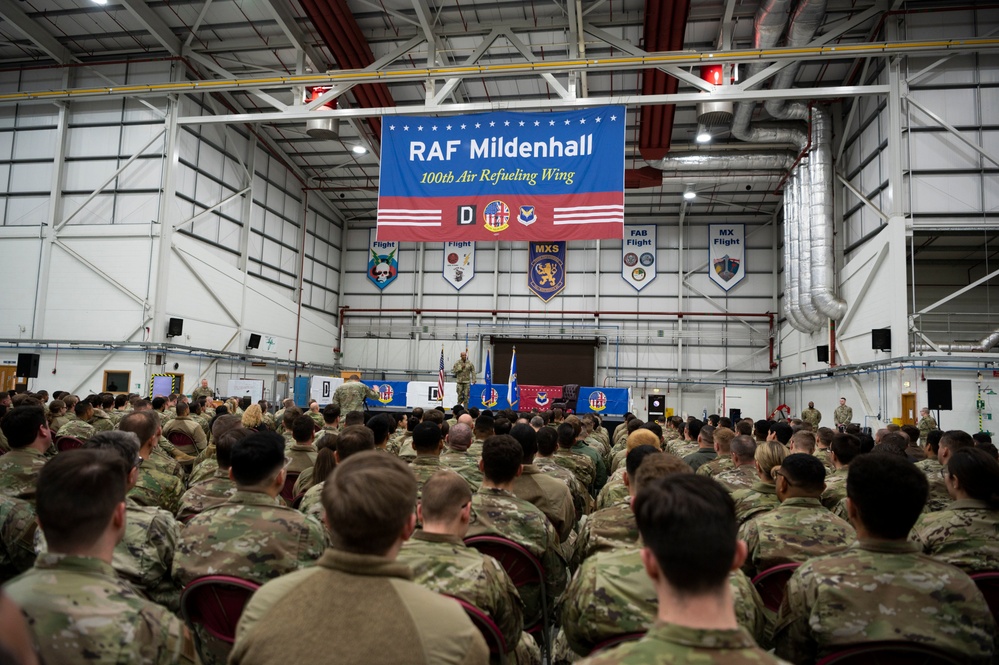 CSAF, spouse visit RAF Mildenhall, discuss Air Force future, taking care of Airmen and families