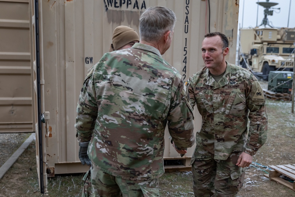 U.S. Army Chief of Staff and Sergeant Major of the Army Visit Soldiers at 33rd Air Base Poland