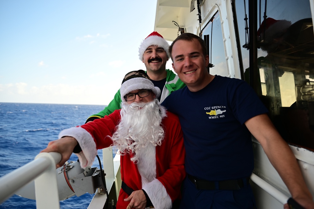 Holiday celebrations on USCGC Spencer (WMEC 905)