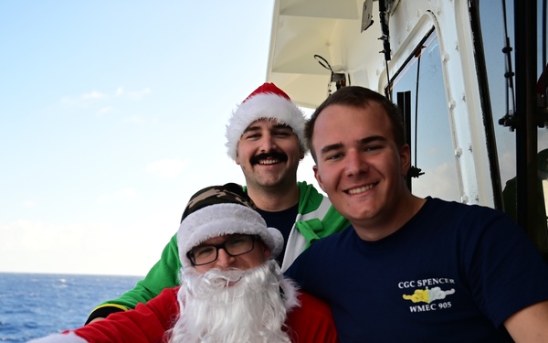 Holiday celebrations on USCGC Spencer (WMEC 905)