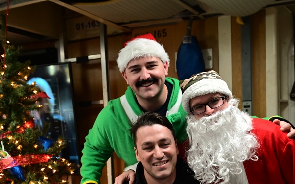 Holiday celebrations on USCGC Spencer (WMEC 905)
