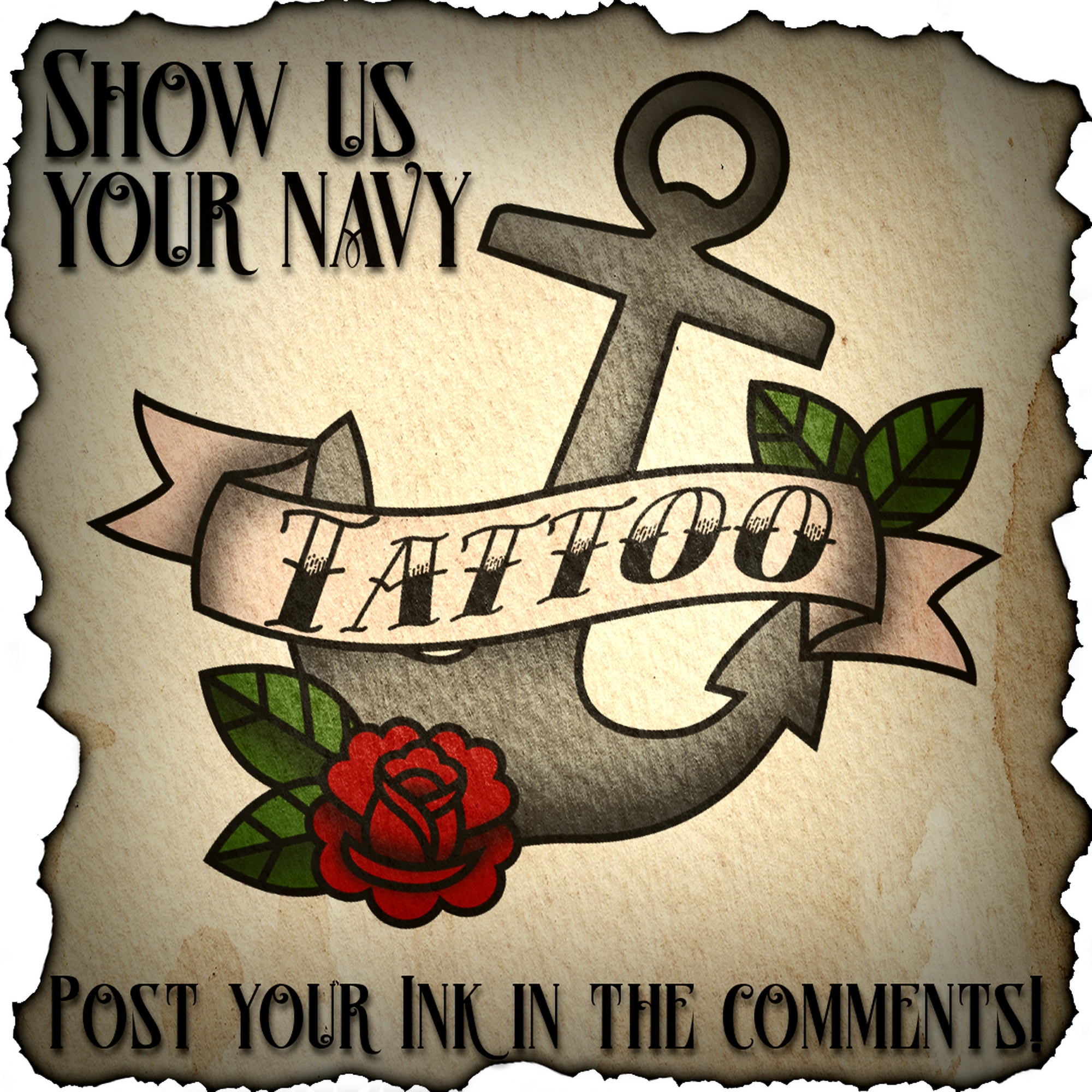 US Navy CPO Anchor Tattoo - Navy Chief, Navy Pride!