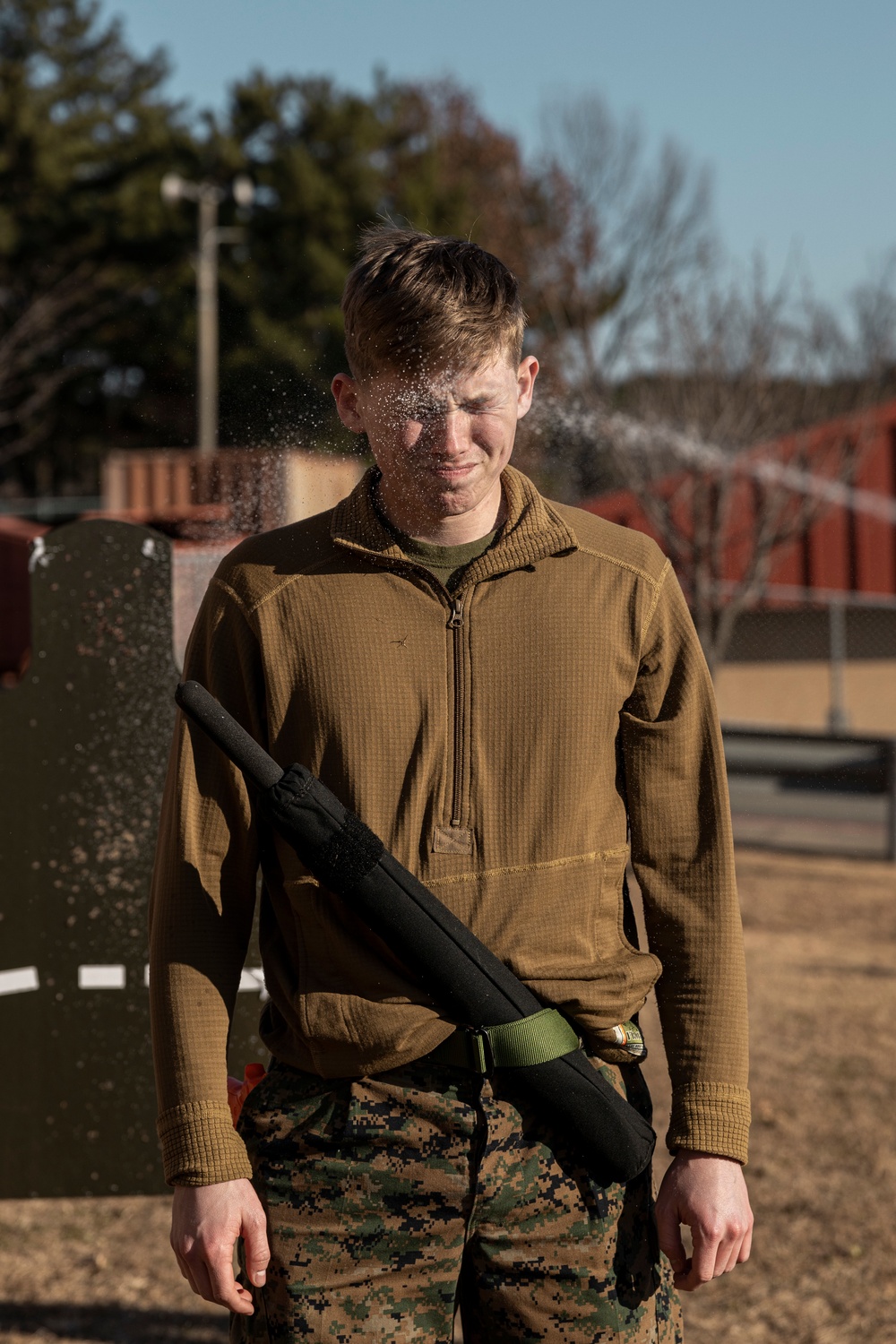 Camp Mujuk Marines earn their OC spray qualification