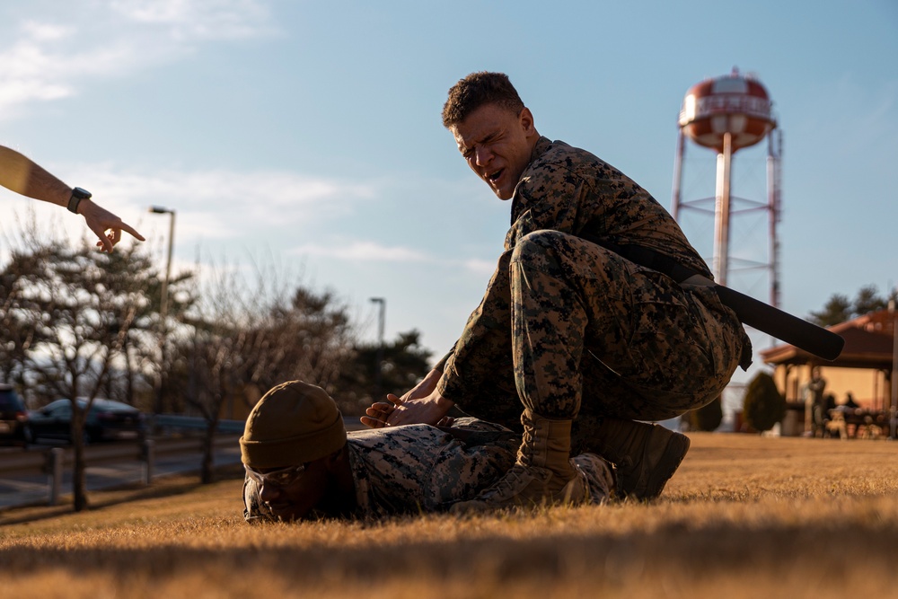 Camp Mujuk Marines earn their OC spray qualification