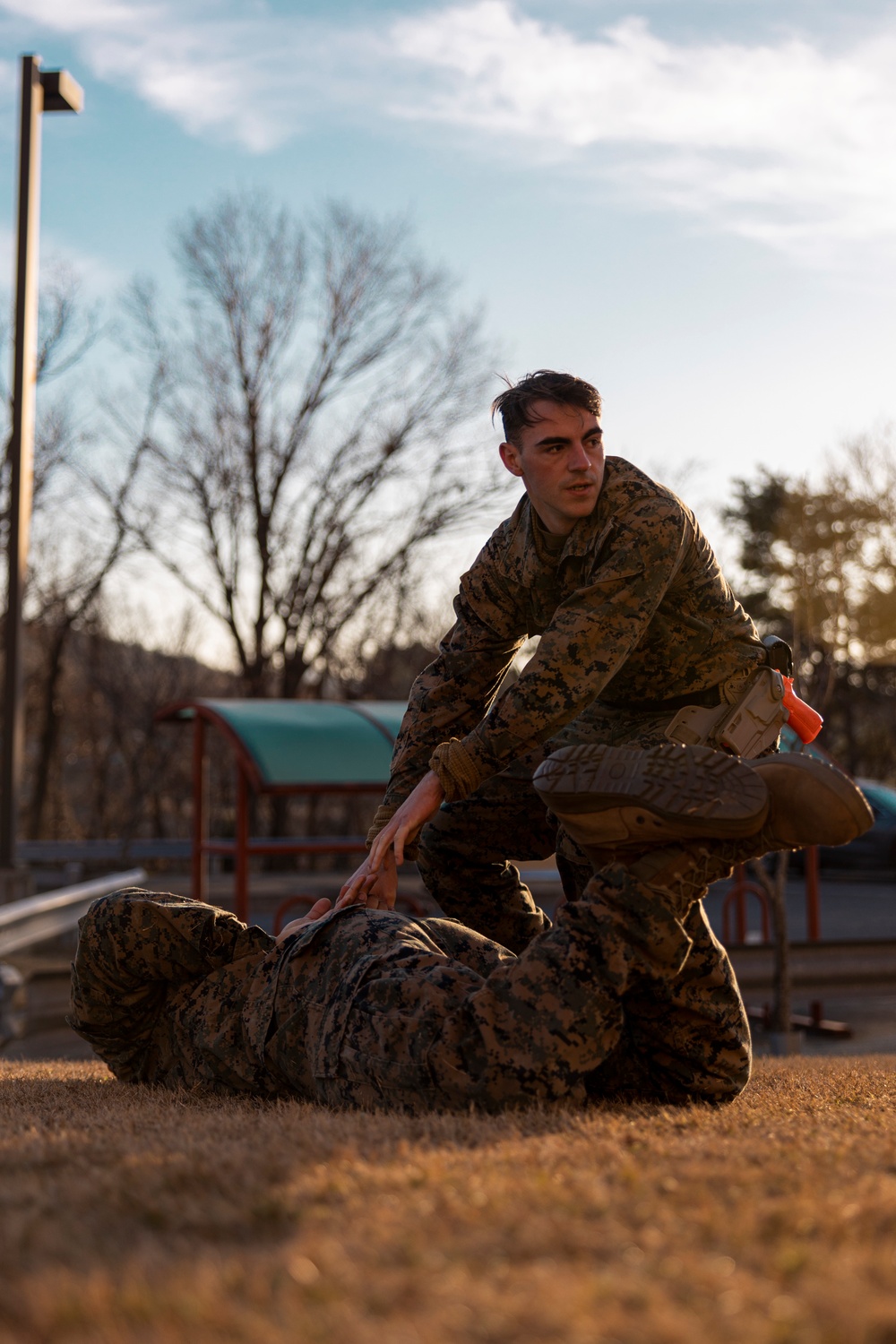 Camp Mujuk Marines earn their OC spray qualification