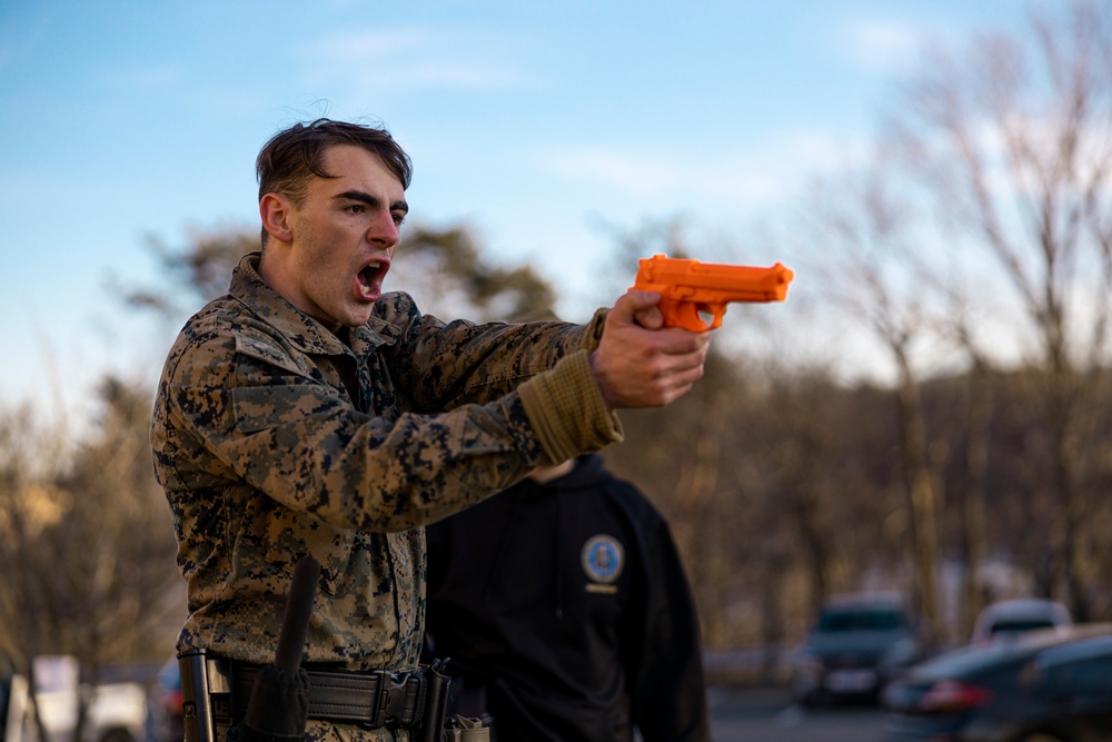 Camp Mujuk Marines earn their OC spray qualification