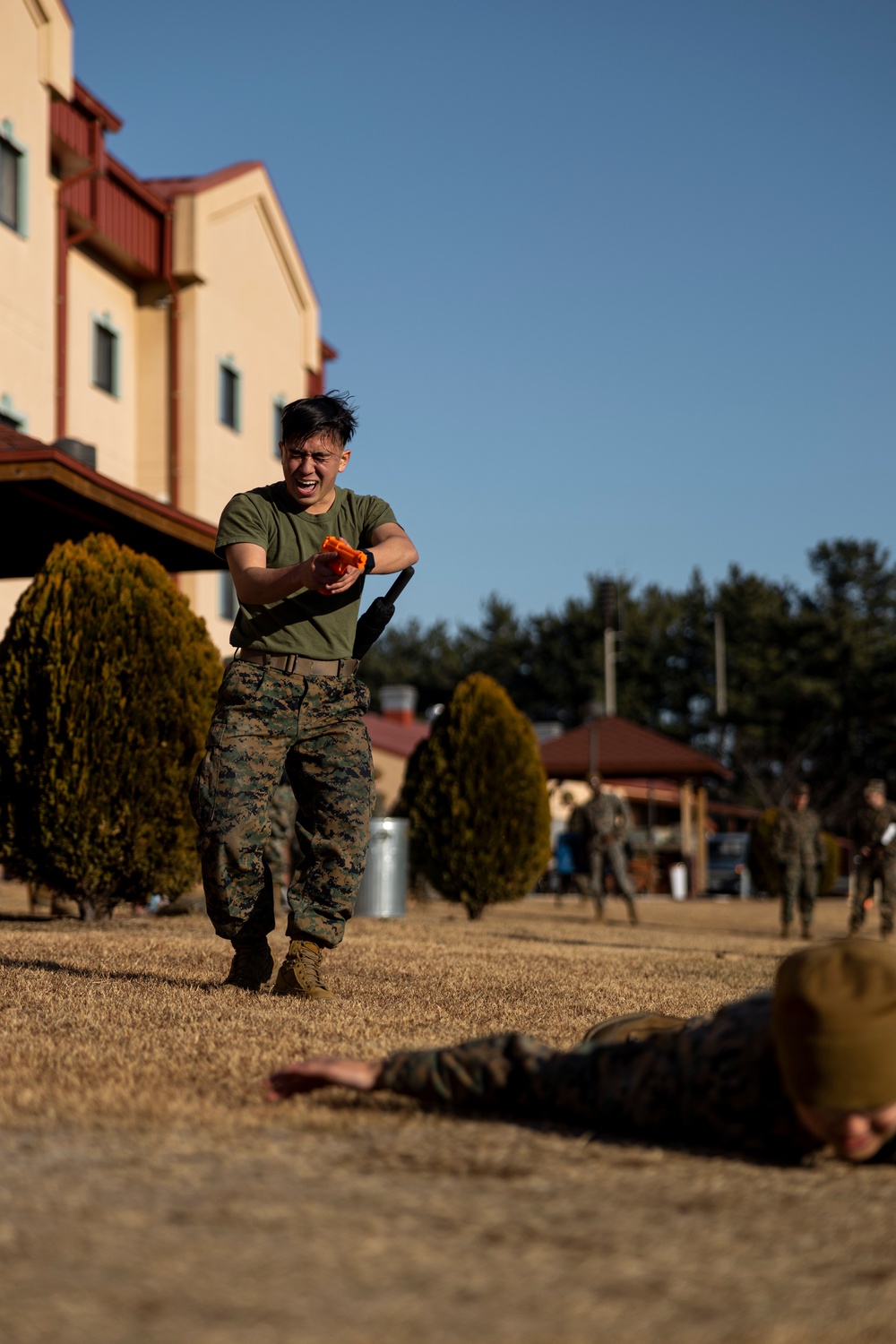 Camp Mujuk Marines earn their OC spray qualification