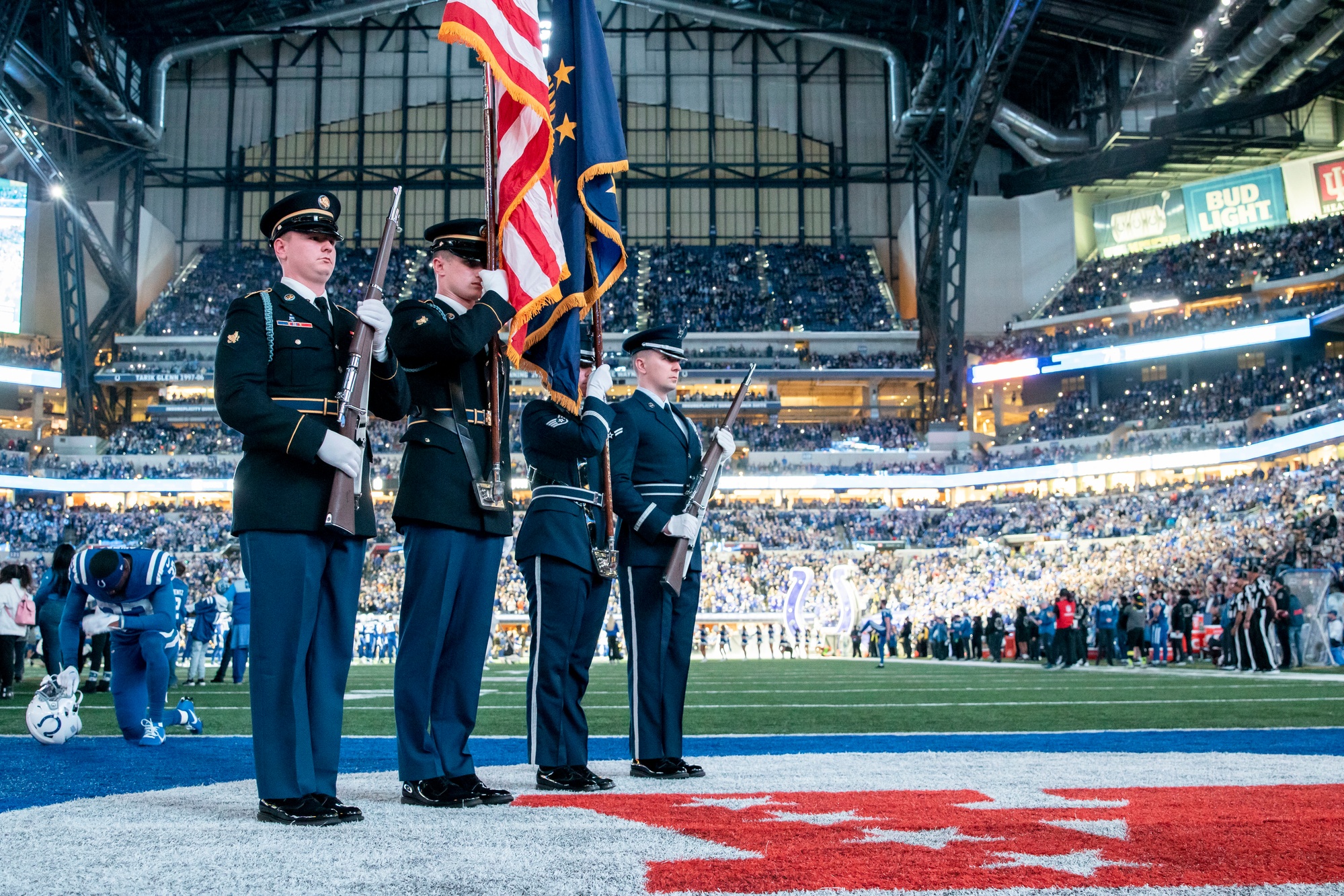 File:Indiana National Guardsmen Support Colts Home Game Against