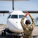 C-146A marshals into position