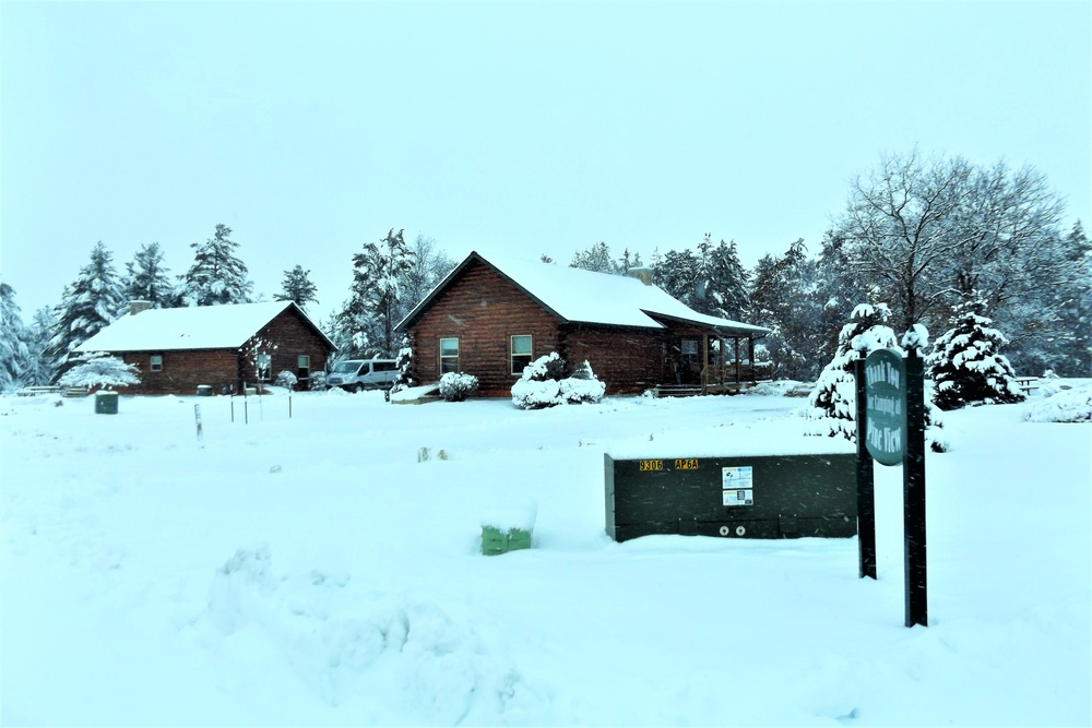 Cabins available year-round at Fort McCoy's Pine View Campground in Pine View Recreation Area