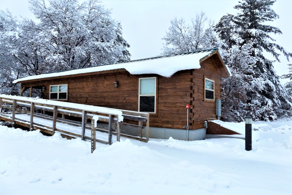 Cabins available year-round at Fort McCoy's Pine View Campground in Pine View Recreation Area