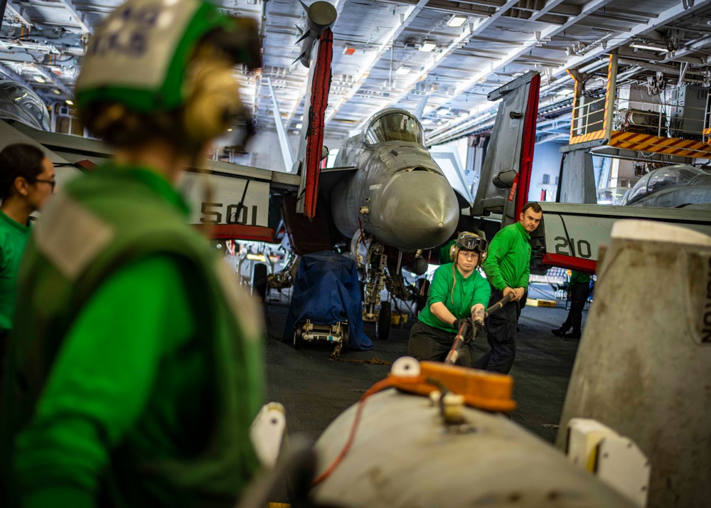 Sailors Conduct Maintenance On Refueling System