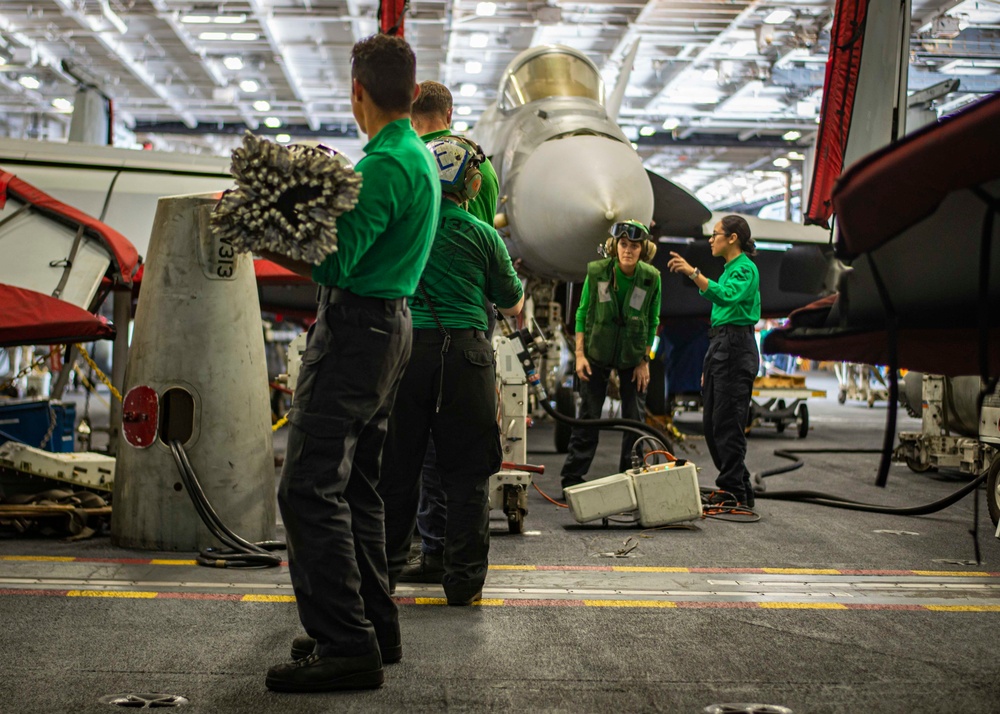 Sailors Conduct Maintenance On Refueling System