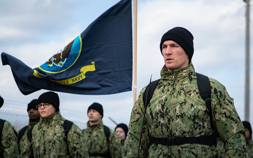 Recruits March in Formation