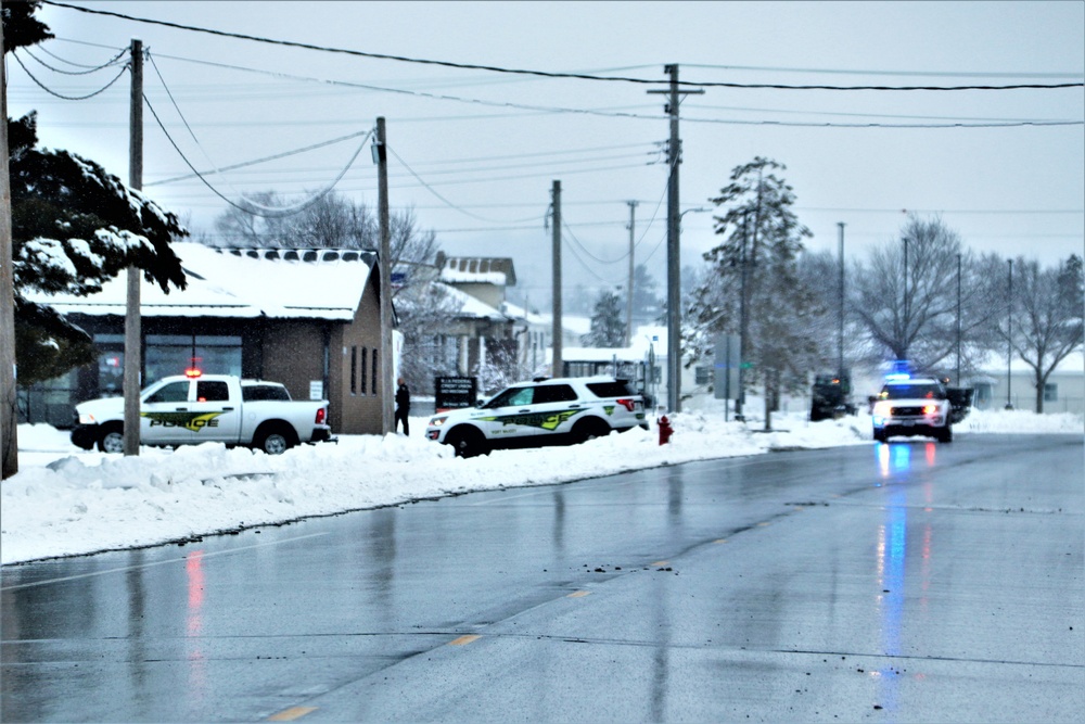 Fort McCoy Police practice response to alarm